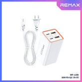REMAX - RP-U39 Wayu Series PD+QC Foldable GAN Charger ( 65W ) - White